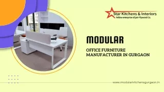 Modular Office Furniture Manufacturer In Gurgaon
