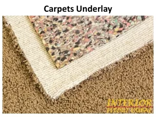 carpets underlay