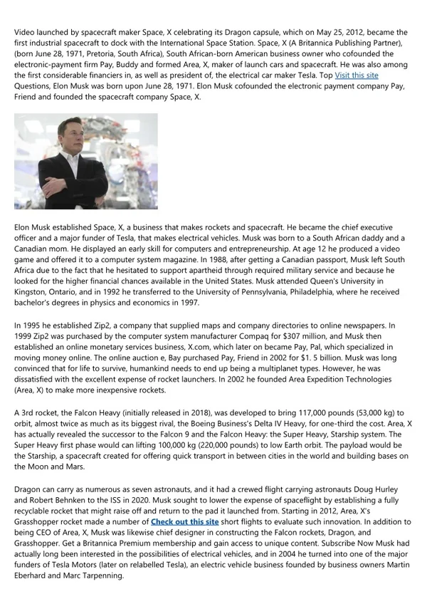 Elon Musk - Visionaries On Innovation - The Henry Ford