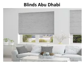 blinds abu dhabi