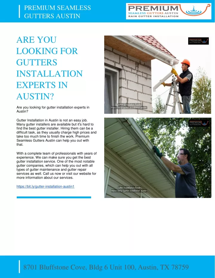 premium seamless gutters austin