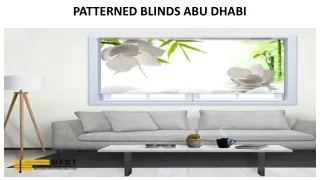 patterned blinds abu dhabi