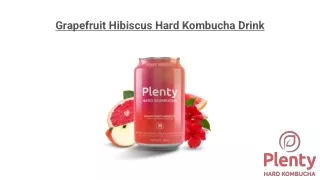 Grapefruit Hibiscus Hard Kombucha Drink