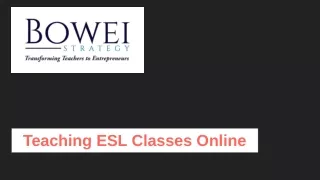 teaching esl classes online