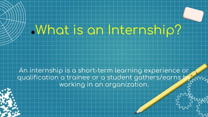 what is an internship