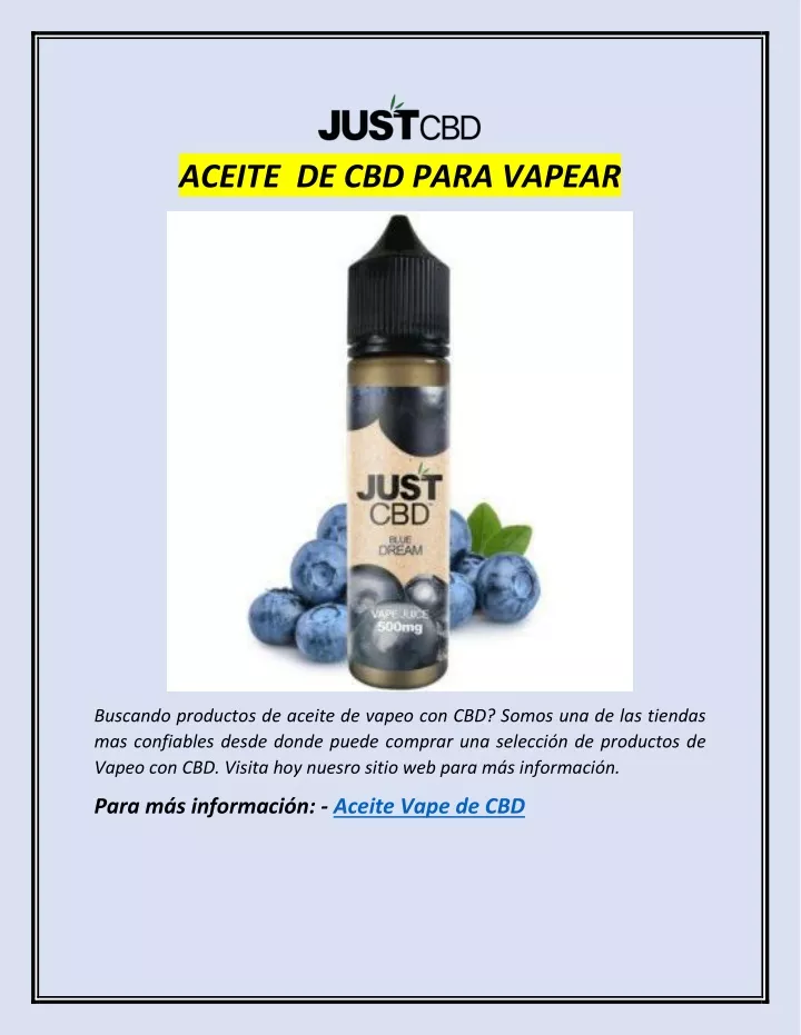 aceite de cbd para vapear