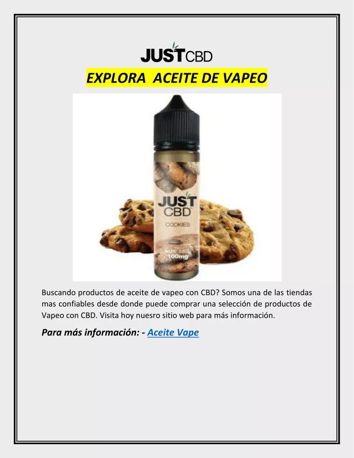 explora aceite de vapeo