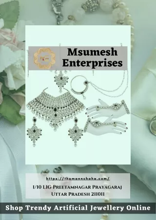 Shop Trendy Artificial Jewelery Online