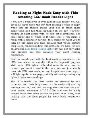 reading at night made easy with this amazing