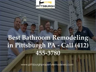 Best Bathroom Remodeling in Pittsburgh PA - Call (412) 455-3780