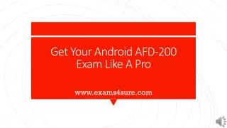 get your android afd 200 exam like a pro