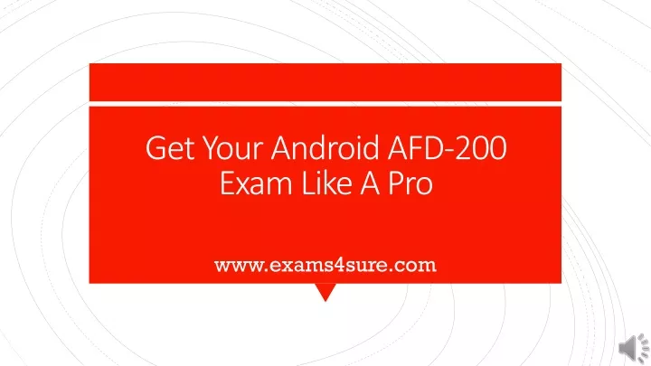 get your android afd 200 exam like a pro