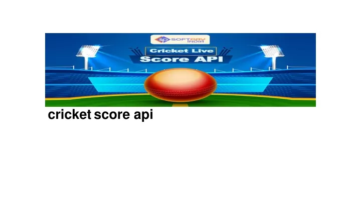 cricket score api