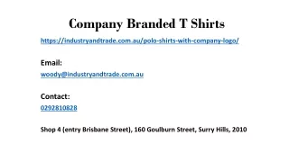 c ompany branded t shirts