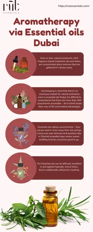 Aromatherapy via Essential oils Dubai