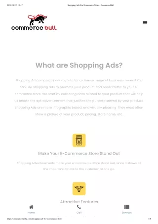 Grow shopping ads agency for your e-commerce store.