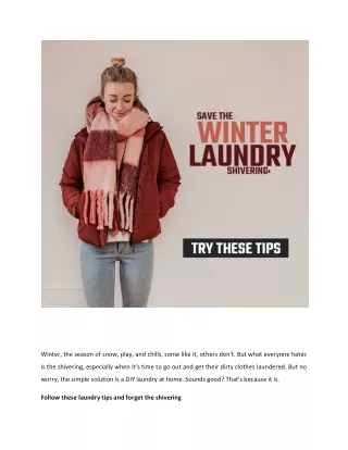 save the winter laundry shivering try these tips