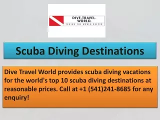 Scuba Diving Destinations