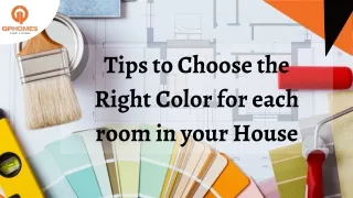 Tips to Choose the Right Color for each room in your House