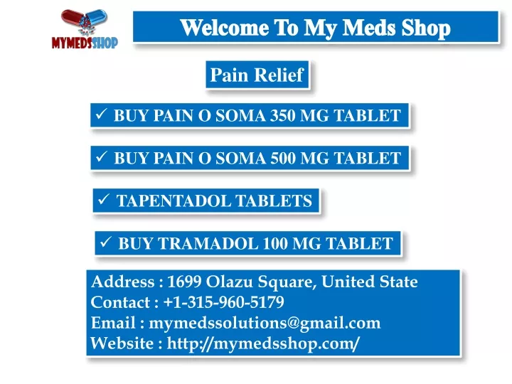 welcome to my meds shop