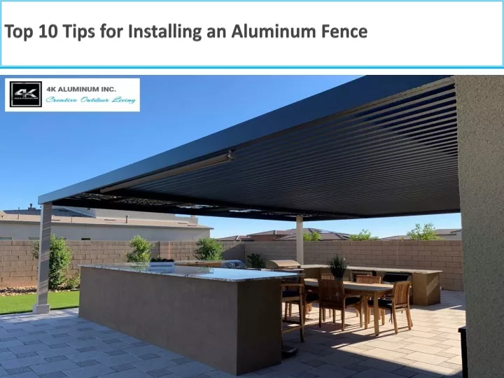 top 10 tips for installing an aluminum fence