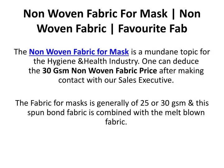 non woven fabric for mask non woven fabric favourite fab