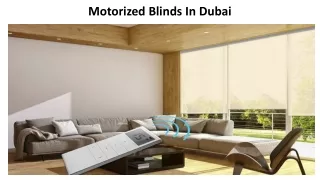 motorized blinds in dubai