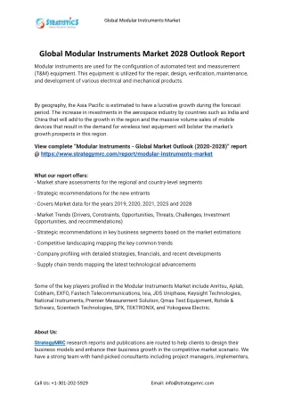 global modular instruments market