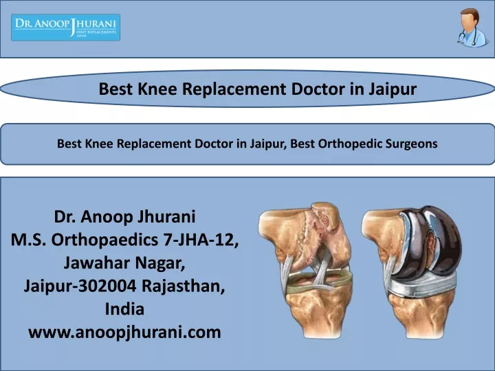 best knee replacement doctor in jaipur