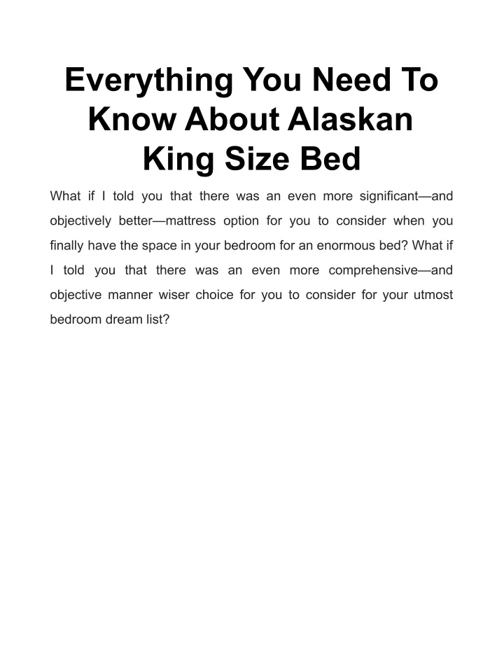 everything you need to know about alaskan king