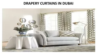 drapery curtains in dubai