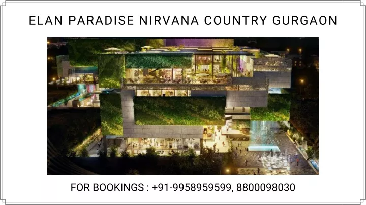 elan paradise nirvana country gurgaon