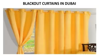 blackout curtains in dubai