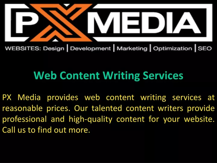 web content writing services