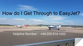 how do i get through to easyjet