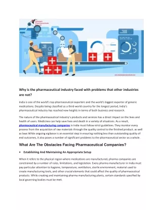 Top Third Party Pharma Manufacturers