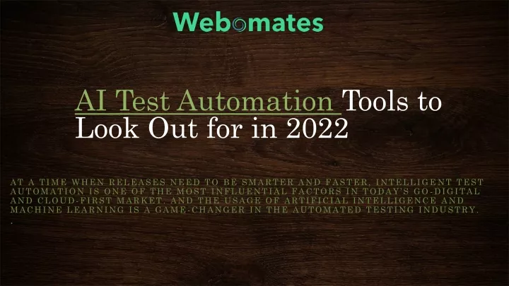 ai test automation tools to look out for in 2022