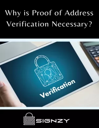 Why is Proof of Address Verification Necessary?