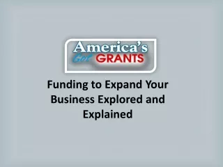 funding to expand your business explored