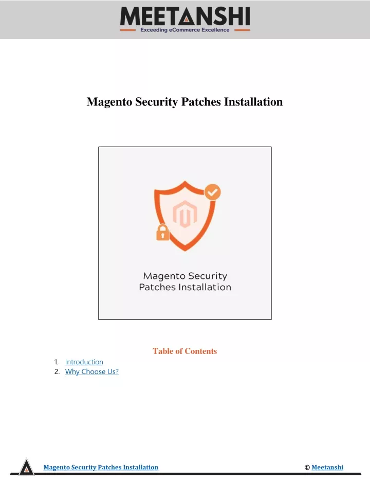 magento security patches installation table