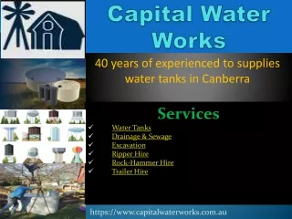 Best Overhead Water Tank Supplier in Canberra?