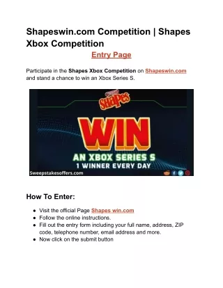 Shapeswin.com Competition