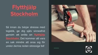 Flytthjälp Stockholm