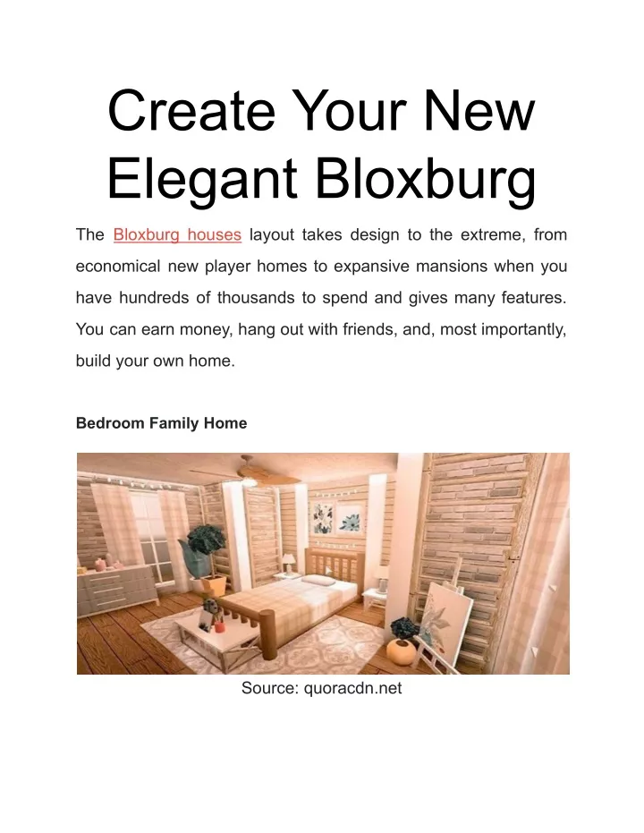 create your new elegant bloxburg