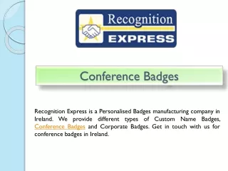 Conference Badges