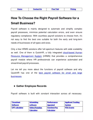 how to choose the right payroll software
