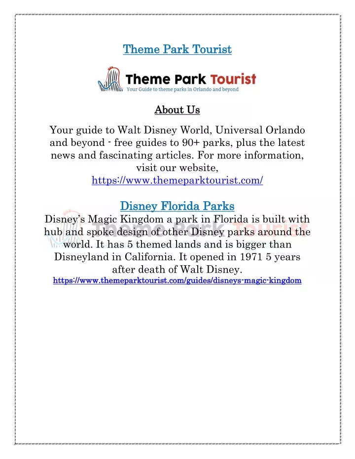 PPT - Disney Florida Parks PowerPoint Presentation, free download - ID ...