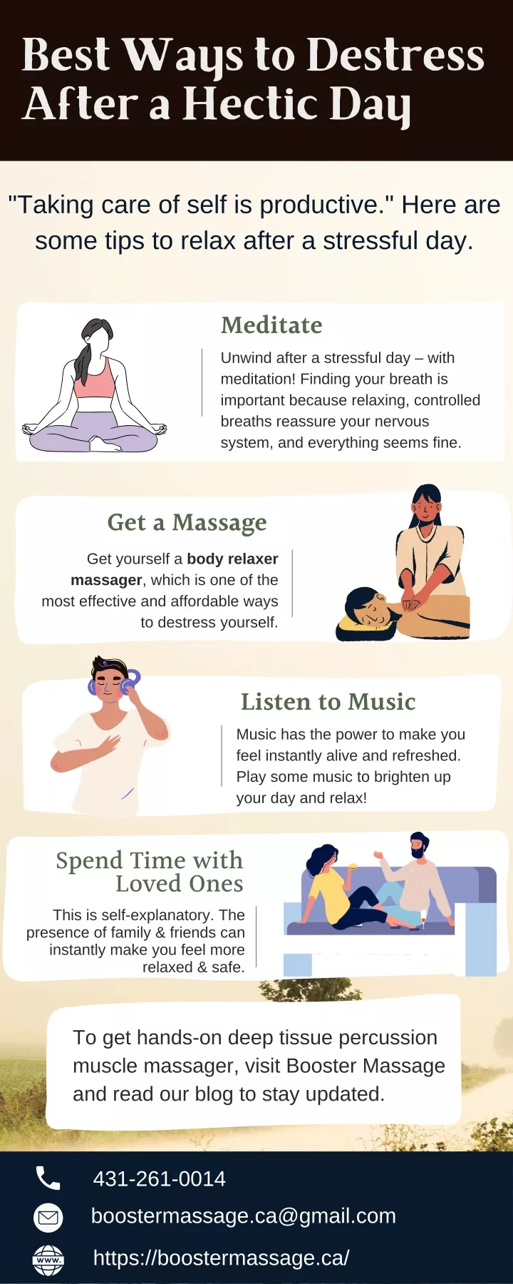 best ways to destress after a hectic day