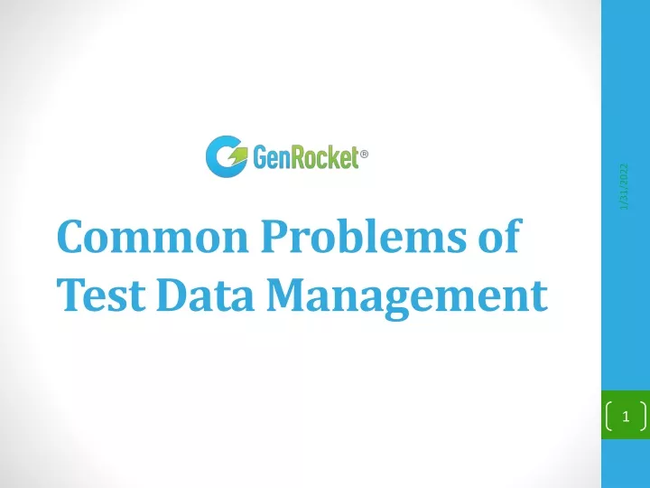 common problems of test data management