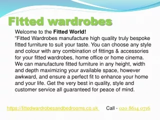 fitted wardrobes